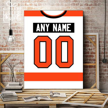 Philadelphia Jersey Custom Canvas Print Wall Art for Boy Girl Men Women Hockey Personalized Canvas Art